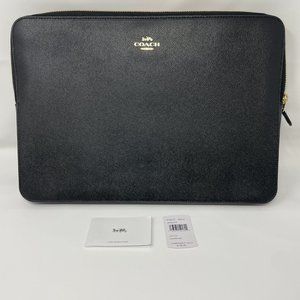 Coach Leather Laptop Sleeve